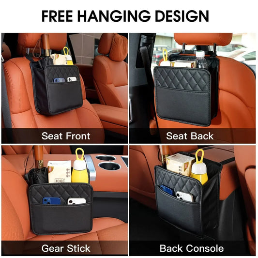 SeatGuard™ Leather Back Seat Organizer